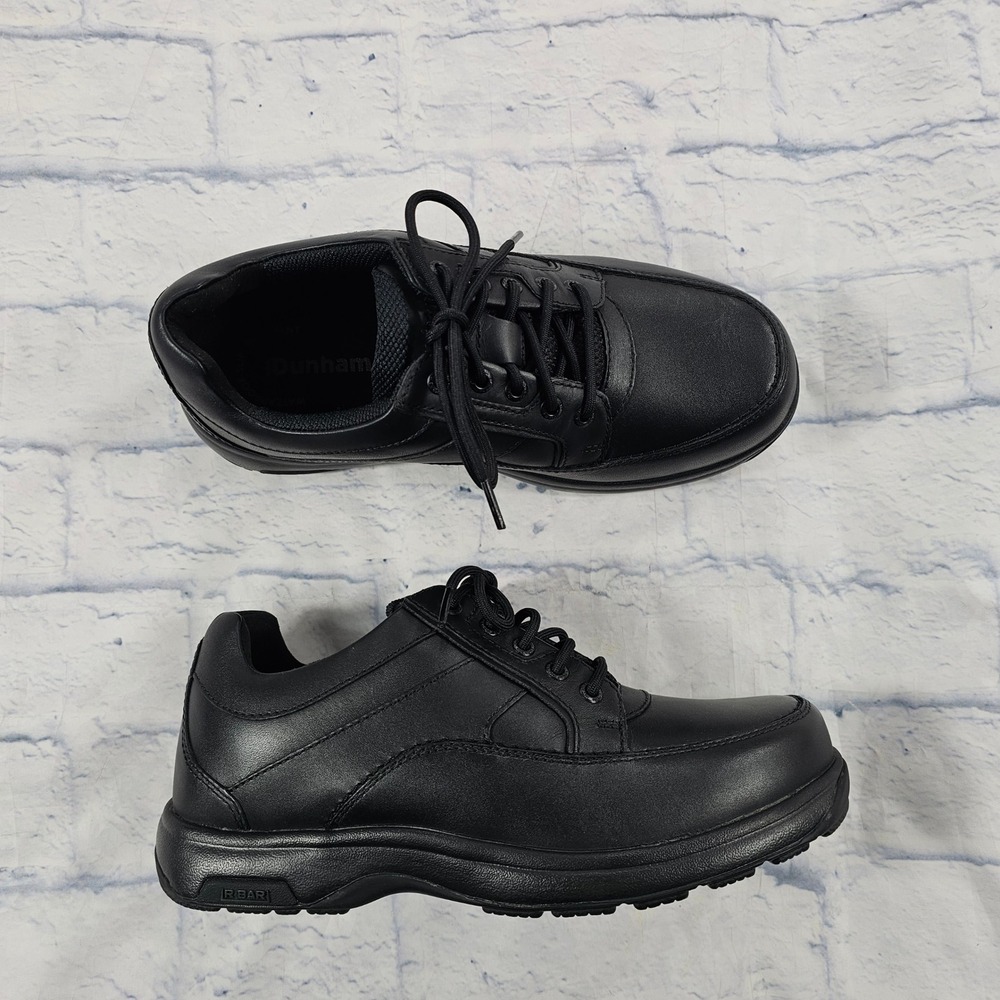 Dunham Midland Walking Oxford Shoes Mens 9.5 Black Leather Waterproof R-BAR